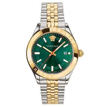 versace green dial|Versace hellenyium green sunray.